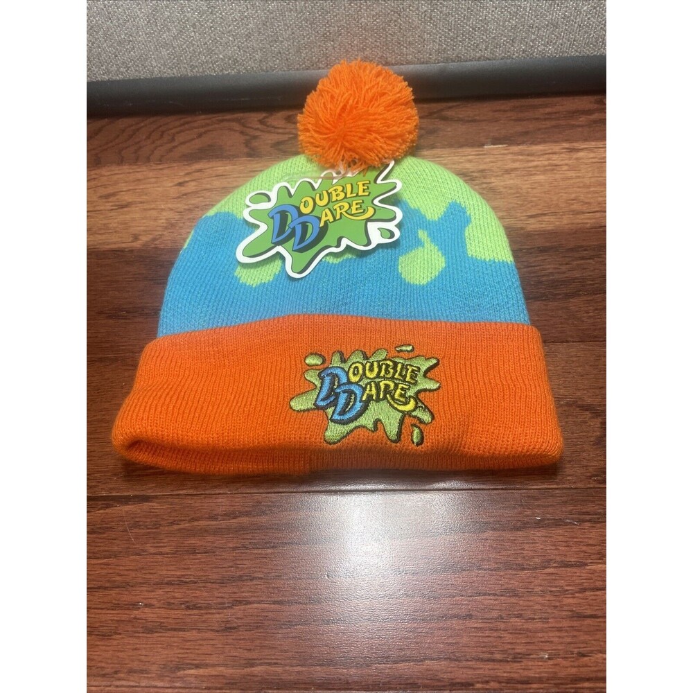 The Nick Box Winter Exclusive DOUBLE DARE Show Beanie/Knit Hat Nickelodeon 90s